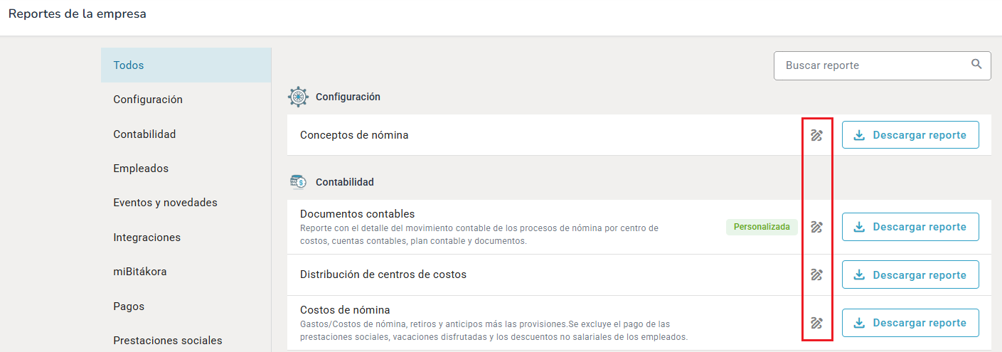 Personalizar la plantilla del reporte en Bitákora