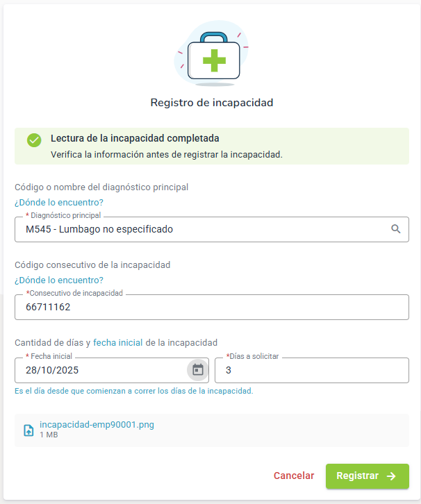 Incapacidades integradas automáticamente con Sinco SGD