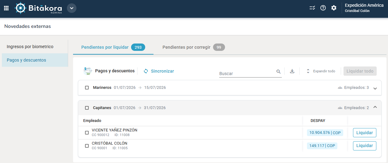 Configuración de descuentos Payflow en Bitákora: prepare la integración de anticipos de nómina