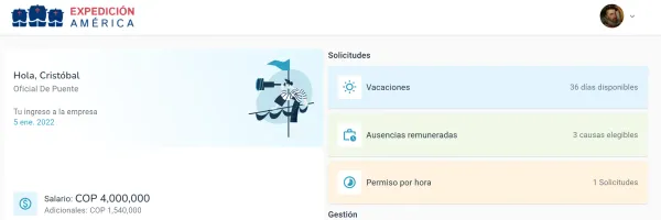 Solicita permisos por horas desde miBitákora