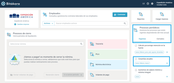 Nuevo proceso de cierre anual de cesantías Bitákora