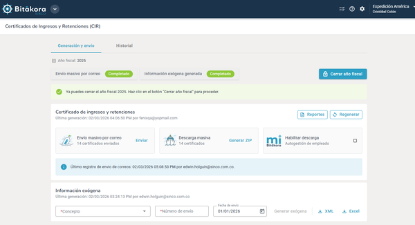 Nueva imagen del CIR y exógena en Bitákora