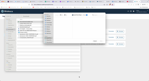 Descarga y abre los reportes de Bitákora en tu Mac